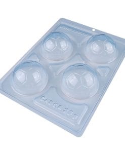 Molde Para Chocolate Bwb - Balones De Futbol (4 Cavidades)