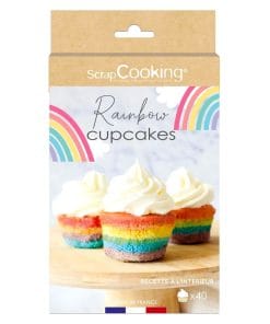 Set Cupcakes Arcoiris Scrapcooking