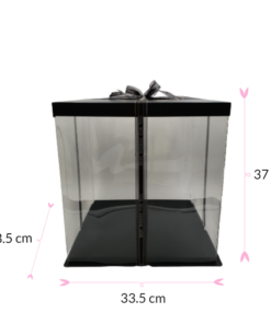Caja Para Tarta Deluxe Negra - 33,5 X 37 Cm
