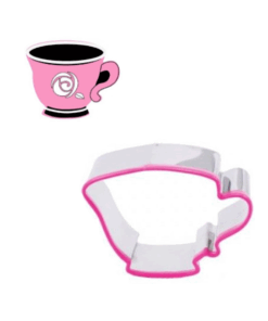 Cortador Metalico + Texturizador Blossom - Taza Con Flor