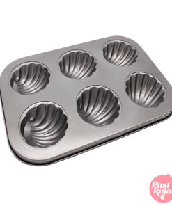 Molde De Acero Para 6 Magdalenas - Conchas
