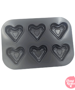 Molde De Acero Para 6 Corazones