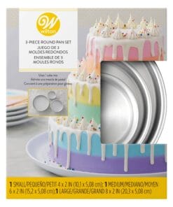 Set 3 Moldes Redondos Apilables Wilton - 10 / 15 / 20 Cm