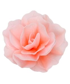 Flor De Papel Comestible Funcakes - Rosa Pastella Rosa Grande