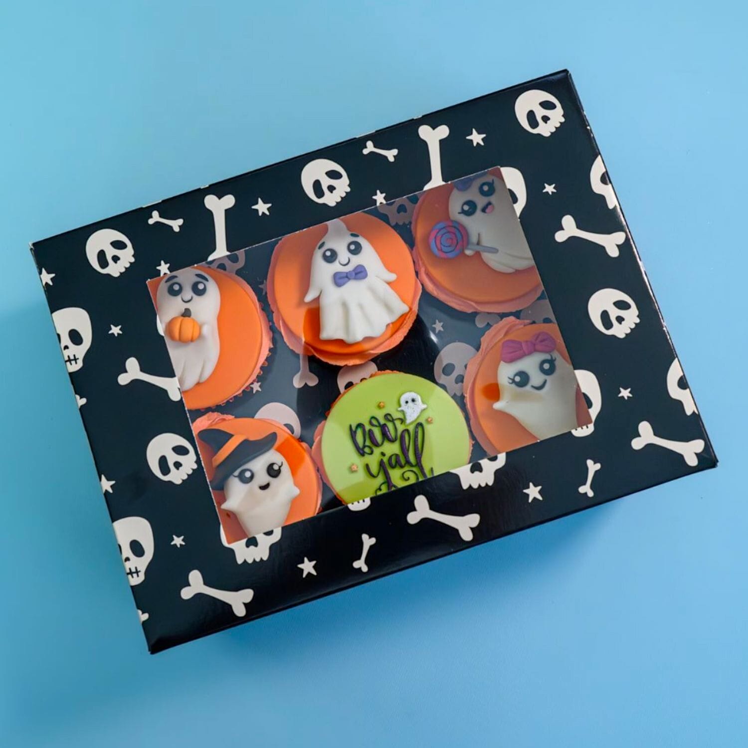 SET 2 CAJAS PARA 6 CUPCAKES SIMPLY MAKING - CALAVERAS 2 SET 2 CAJAS PARA 6 CUPCAKES SIMPLY MAKING - CALAVERAS - Imagen 2