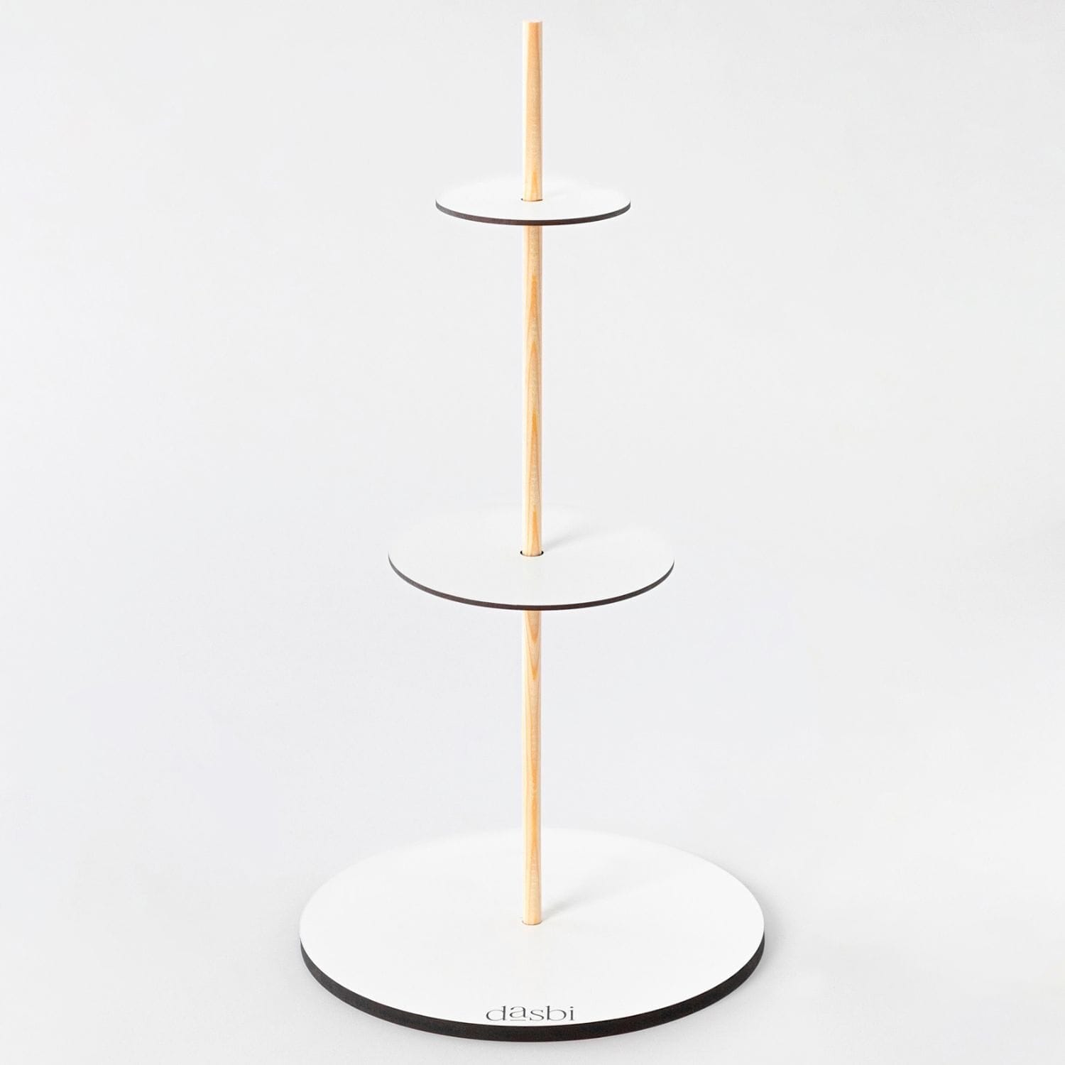 Bases De Madeira Redondas Brancas Com OrifÍcio Central Dasbi - 12 Cm 3 Bases De Madeira Redondas Brancas Com OrifÍcio Central Dasbi - 12 Cm - Image 3