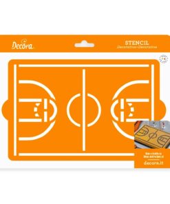 Plantilla Decorativa Para Tartas Campo De Baloncesto – Decora