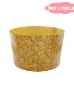 Molde De Papel Para Panettone Mini (panettoncino) - 100 G [5 Unidades]