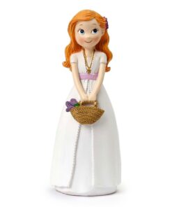 Figura Para Tarta De Comunion NiÑa Con Cesto De Flores - Mopec