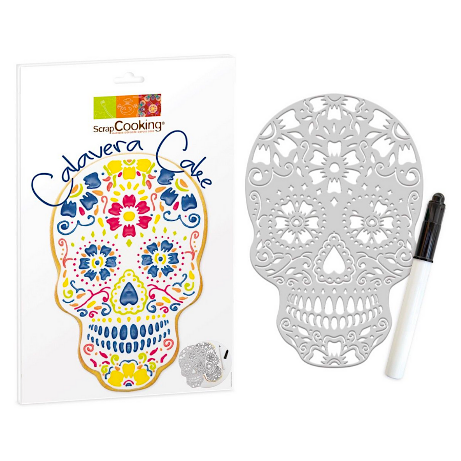 Plantillas Para Tartas Scrapcooking - Calavera 3 Plantillas Para Tartas Scrapcooking - Calavera - Imagen 3