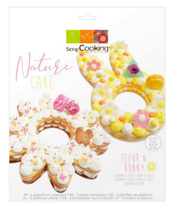 Plantillas Para Tartas Scrapcooking - Flor Y Conejo