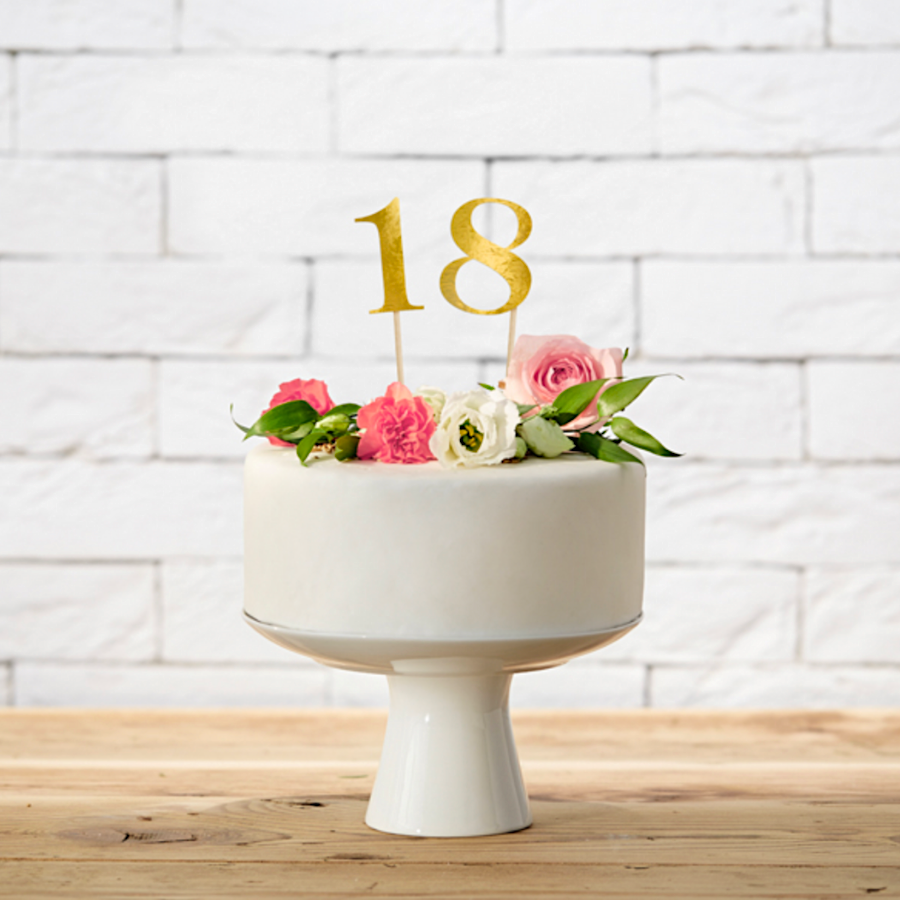 Toppers De Numeros Partydeco - Dorados 2 Toppers De Numeros Partydeco - Dorados - Imagen 2