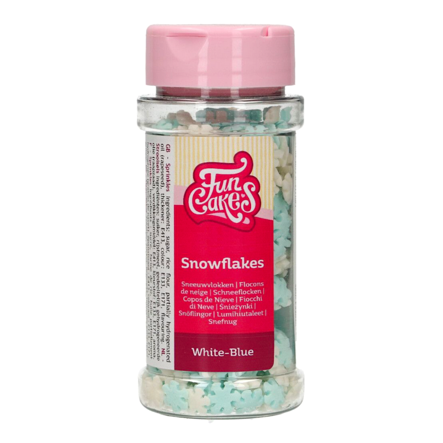 Sprinkles Funcakes - Copos De Nieve Azules Y Blancos 50 G 2 Sprinkles Funcakes - Copos De Nieve Azules Y Blancos 50 G - Imagen 2