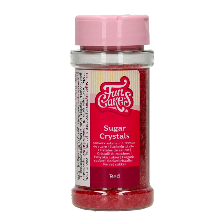 Cristales De Azucar Funcakes - Rojos 80 G 2 Cristales De Azucar Funcakes - Rojos 80 G - Imagen 2