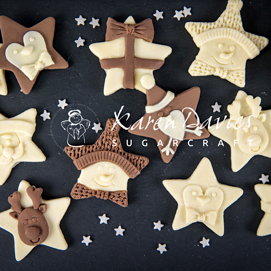 Molde Silicona Karen Davies - Estrellas De Navidad 3 Molde Silicona Karen Davies - Estrellas De Navidad - Imagen 3