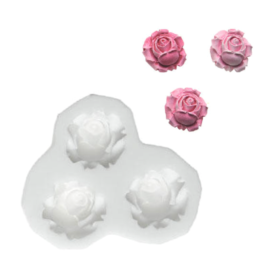 Molde Silicona "sugarflex" Silikomart - Roses 3 Molde Silicona "sugarflex" Silikomart - Roses - Imagen 3