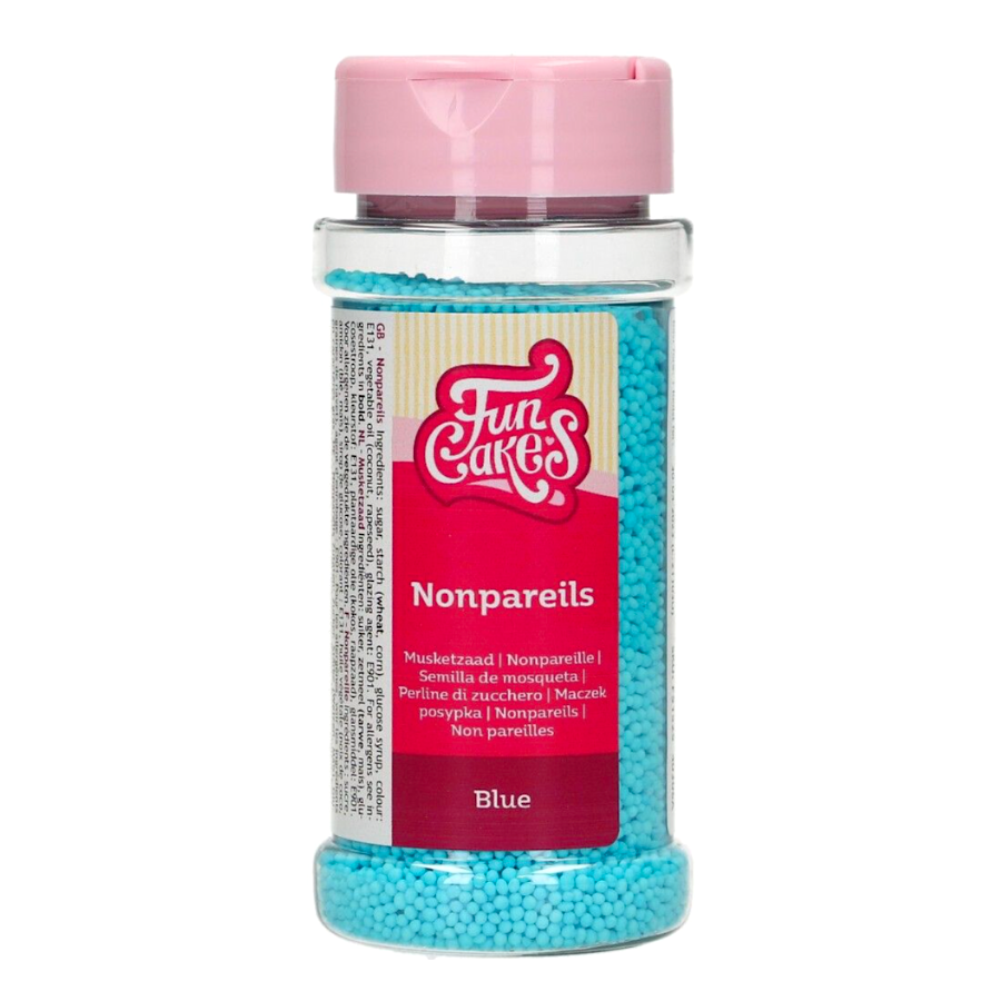Perlas De Azucar (nonpareils) Funcakes - Azul Claro 80 G 2 Perlas De Azucar (nonpareils) Funcakes - Azul Claro 80 G - Imagen 2