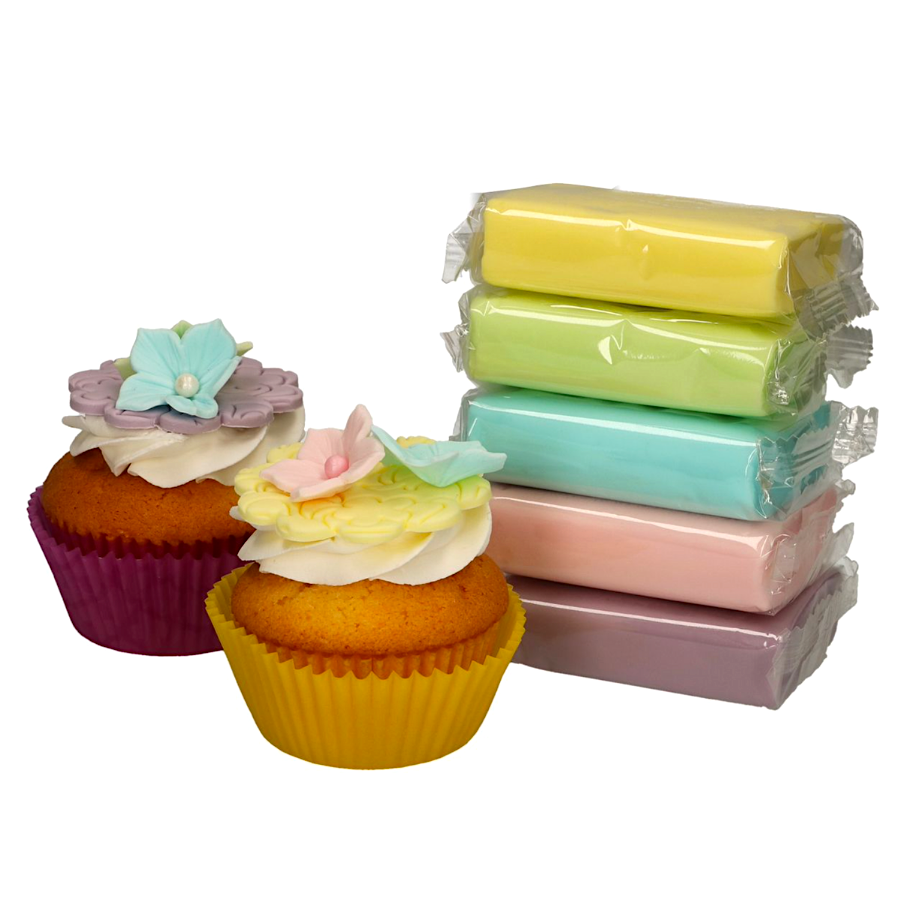 Multipack Fondant Funcakes - Tonos Pastel (5 X 100 G) 2 Multipack Fondant Funcakes - Tonos Pastel (5 X 100 G) - Imagen 2
