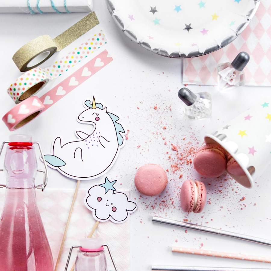 Topper Para Tarta Partydeco - Unicornio 3 Topper Para Tarta Partydeco - Unicornio - Imagen 3
