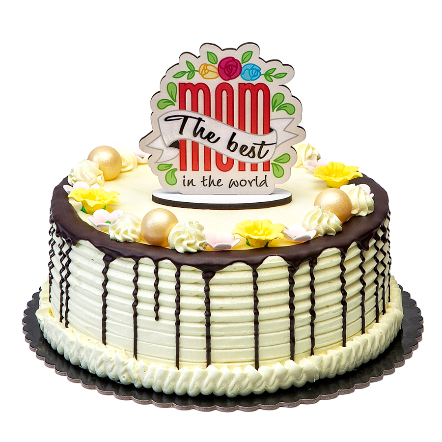 Topper Para Tarta Dekora - "the Best Mom In The World" 2 Topper Para Tarta Dekora - "the Best Mom In The World" - Imagen 2