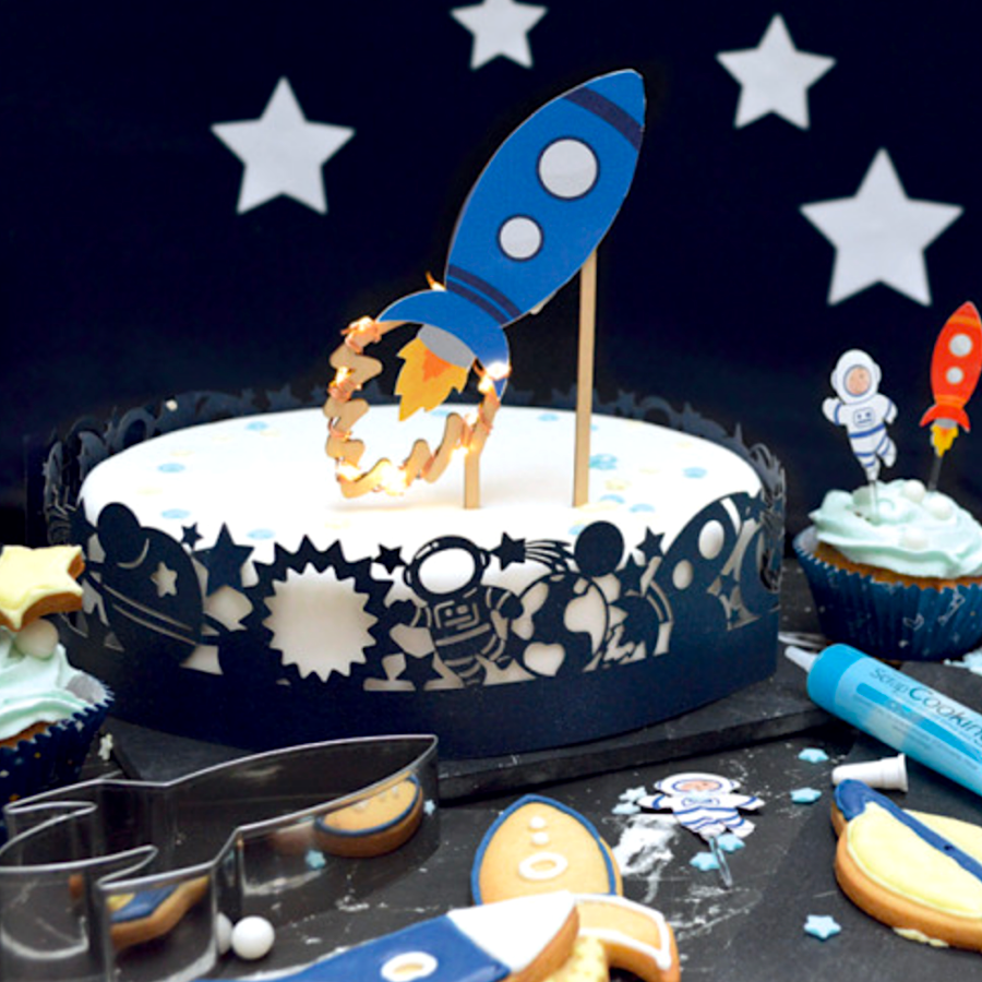 Topper Para Tarta Scrapcooking - Cohete Led 3 Topper Para Tarta Scrapcooking - Cohete Led - Imagen 3
