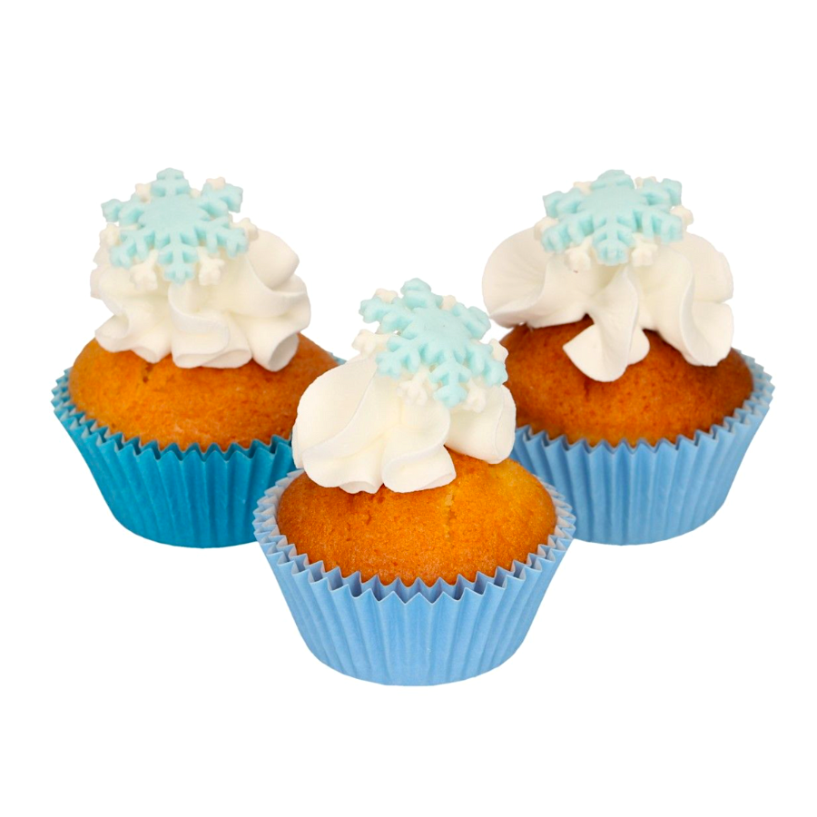 Decoraciones De Azucar Funcakes - Copos De Nieve (blancos Y Azules) 2 Decoraciones De Azucar Funcakes - Copos De Nieve (blancos Y Azules) - Imagen 2