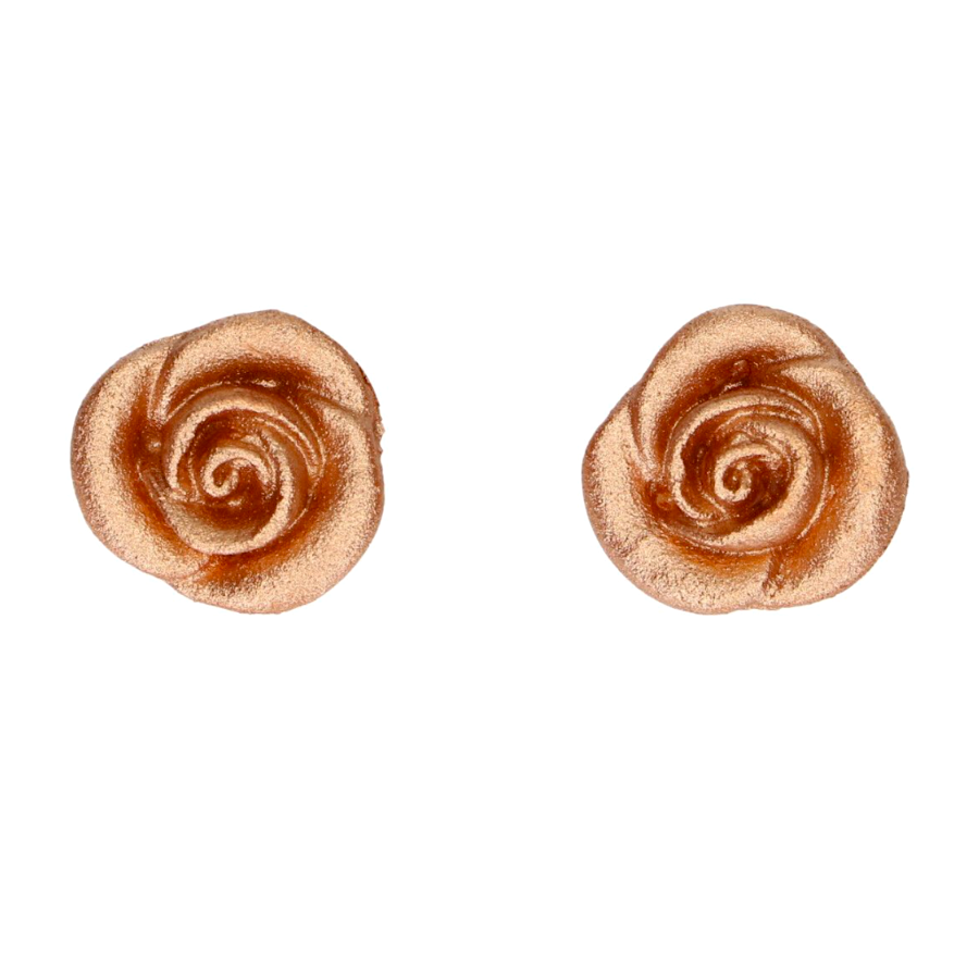 Decoraciones De Fondant Funcakes - Rosas (bronce / Oro) 2 Decoraciones De Fondant Funcakes - Rosas (bronce / Oro) - Imagen 2