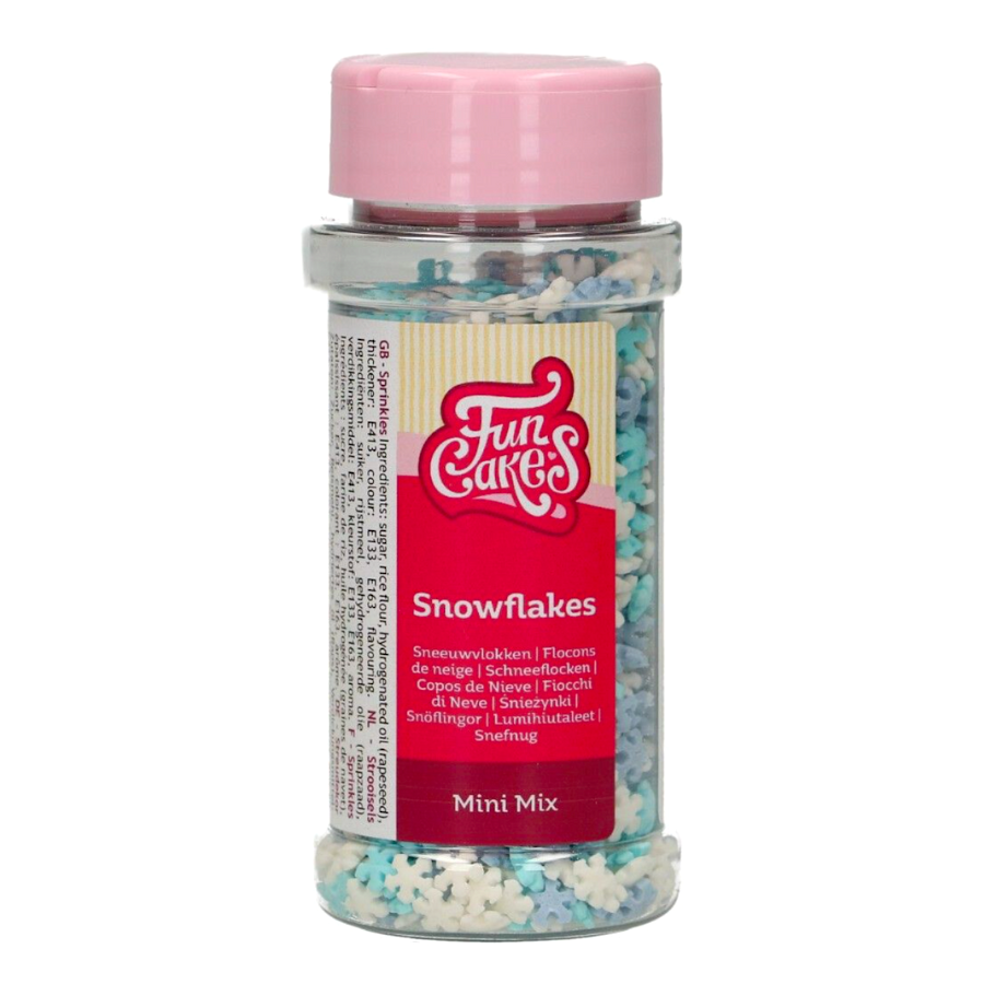 Sprinkles Funcakes - Mini Copos De Nieve (azul Y Blanco) 50 G 2 Sprinkles Funcakes - Mini Copos De Nieve (azul Y Blanco) 50 G - Imagen 2