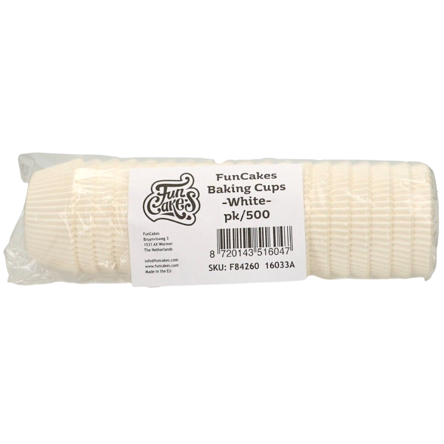 Capsulas Cupcakes Blancas (500 U) - Funcakes 2 Capsulas Cupcakes Blancas (500 U) - Funcakes - Imagen 2