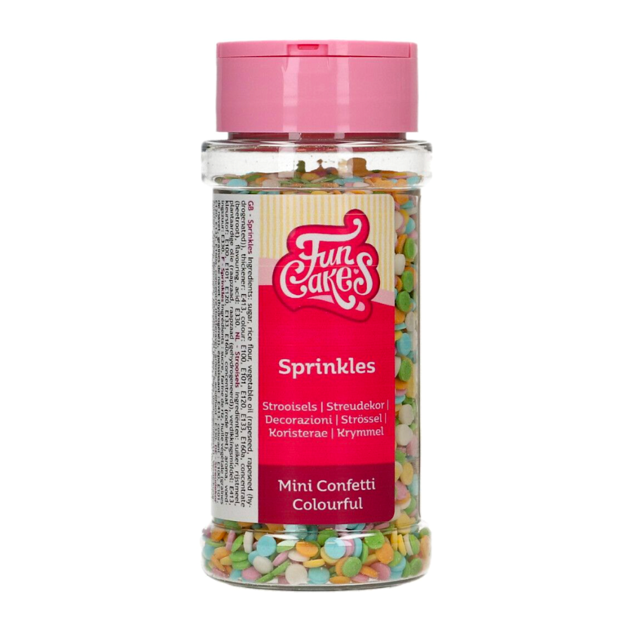 Sprinkles Funcakes - Mini Confeti Colores (60 G) 2 Sprinkles Funcakes - Mini Confeti Colores (60 G) - Imagen 2