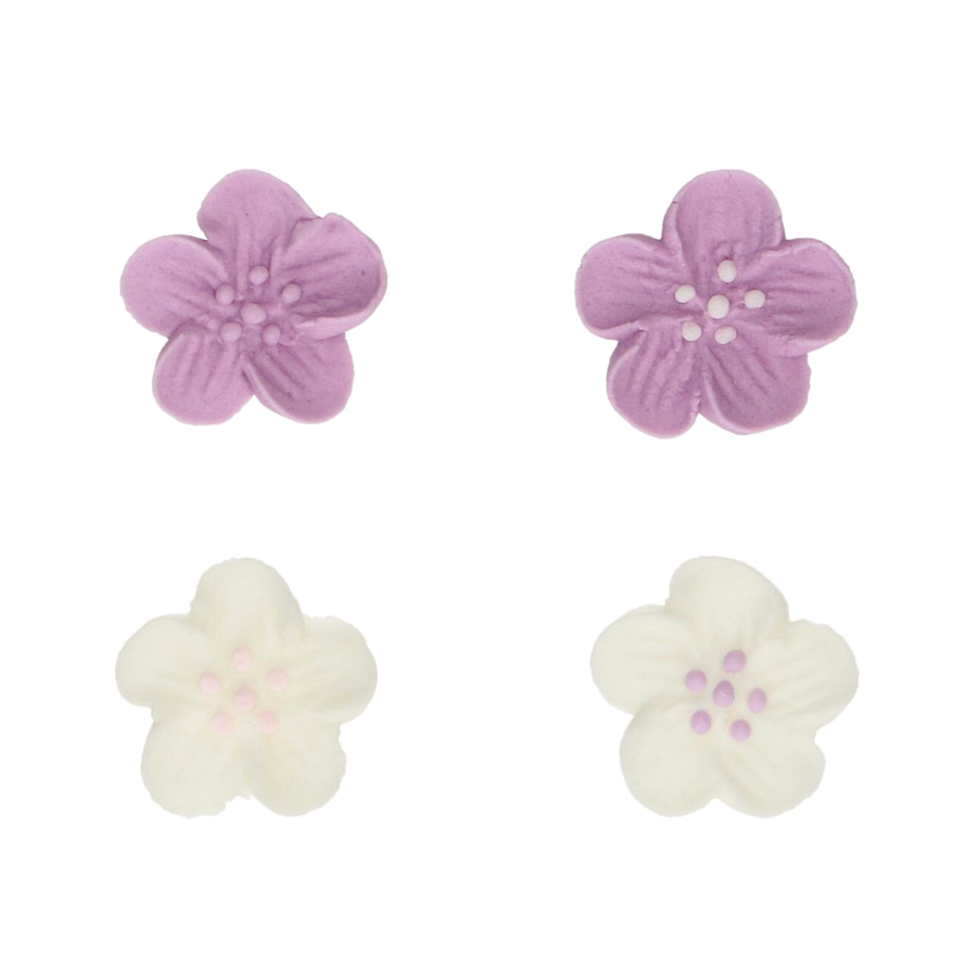 Decoraciones De Azucar Funcakes - Flores Purpuras 2 Decoraciones De Azucar Funcakes - Flores Purpuras - Imagen 2