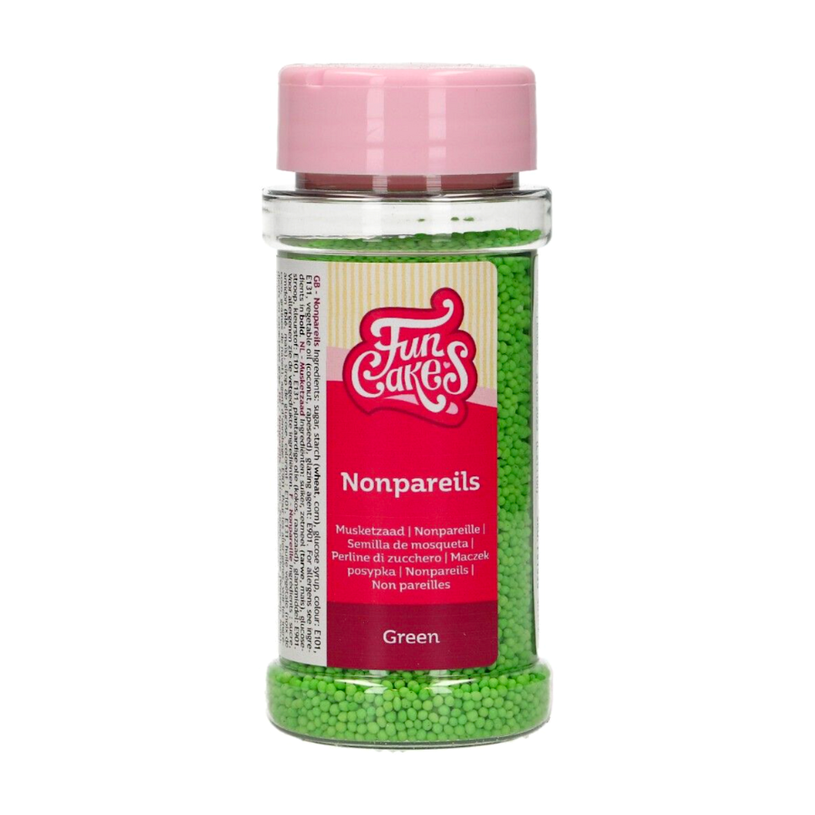 Perlas De Azucar (nonpareils) Funcakes - Verde 80 G 2 Perlas De Azucar (nonpareils) Funcakes - Verde 80 G - Imagen 2