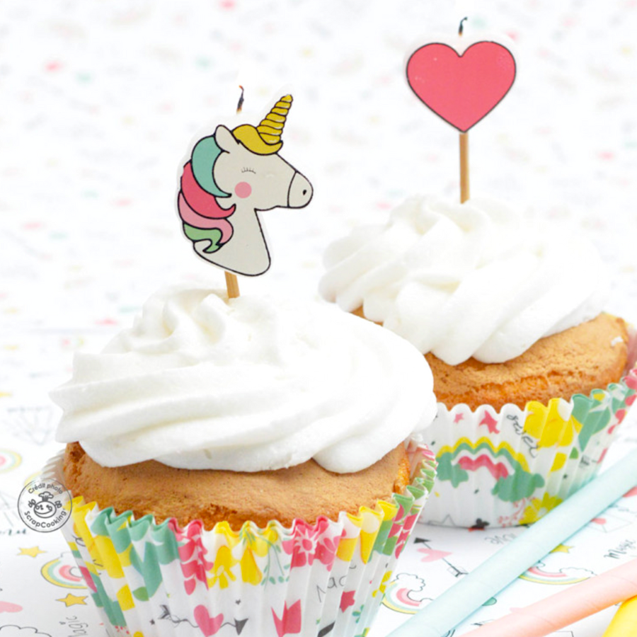 Velas Scrapcooking - Unicornios 2 Velas Scrapcooking - Unicornios - Imagen 2