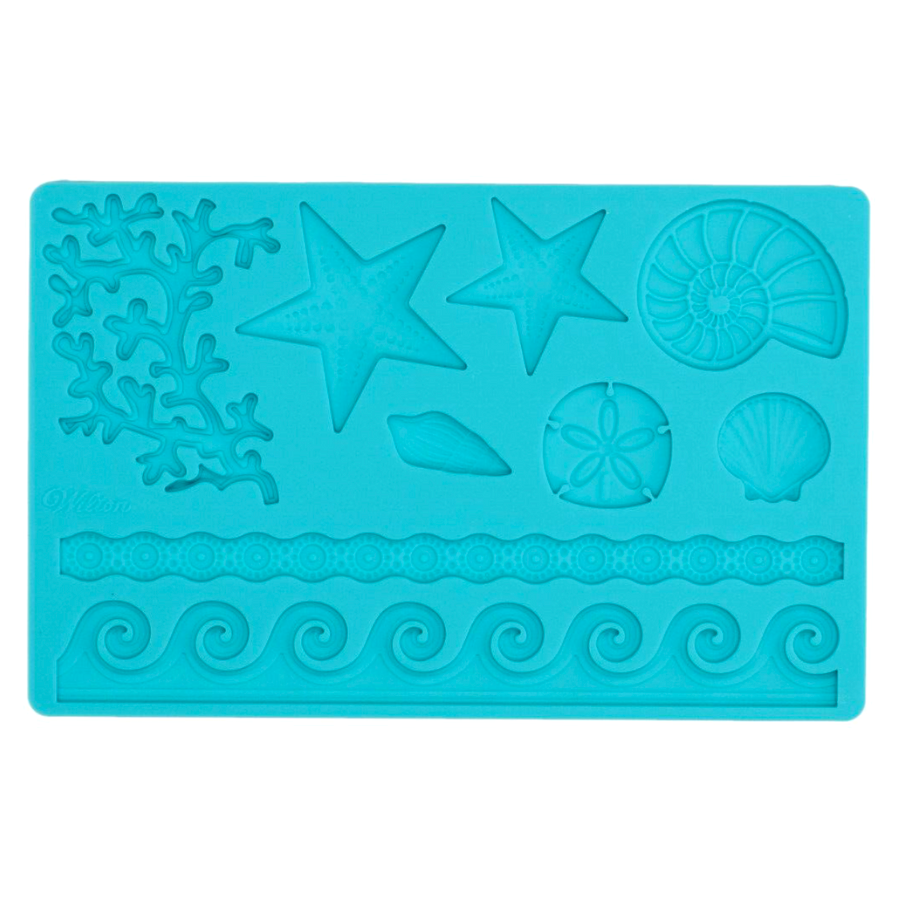 Molde Silicona Para Fondant Wilton - Vida Marina 2 Molde Silicona Para Fondant Wilton - Vida Marina - Imagen 2