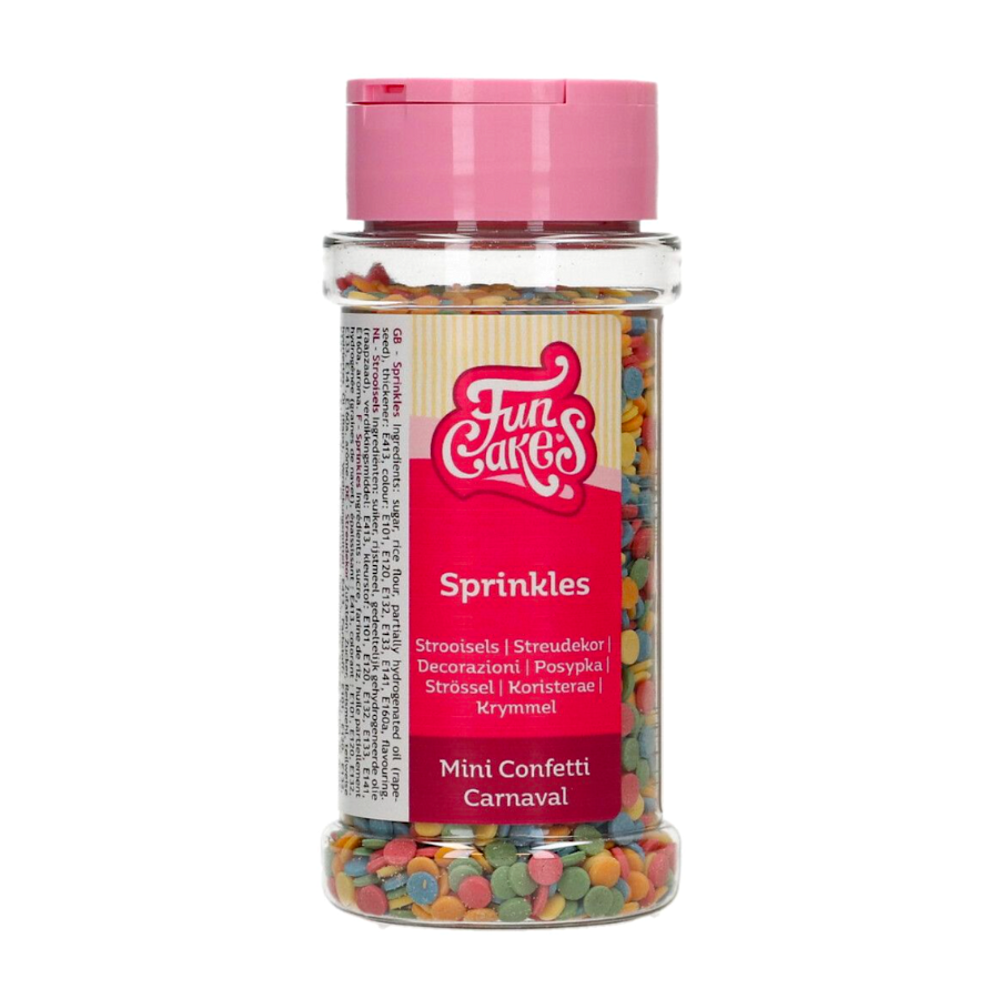 Sprinkles Funcakes - Mini Confeti Carnaval (60 G) 2 Sprinkles Funcakes - Mini Confeti Carnaval (60 G) - Imagen 2