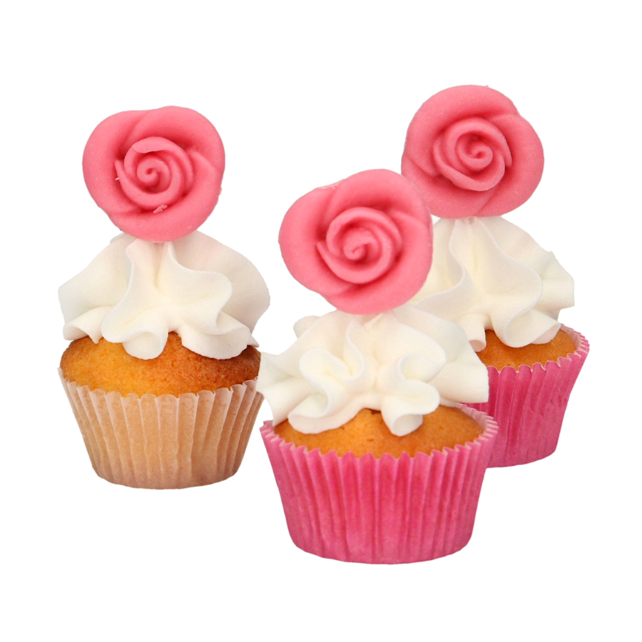 Decoraciones De Fondant Funcakes - Rosas 2 Decoraciones De Fondant Funcakes - Rosas - Imagen 2