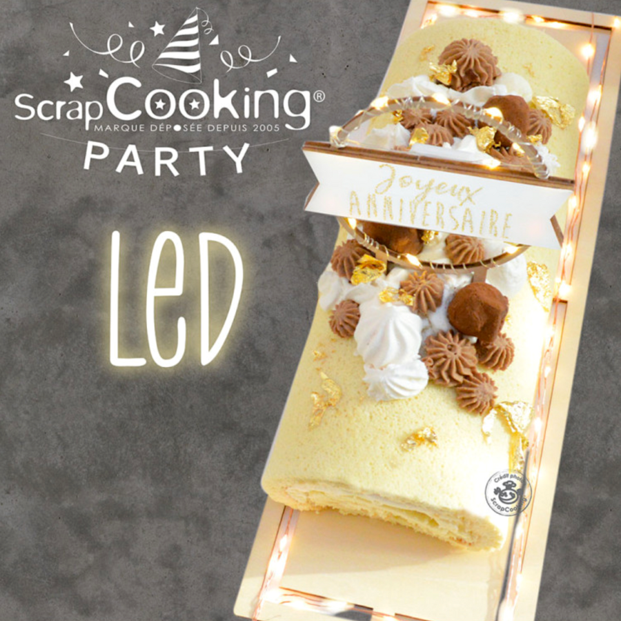 Bandeja Rectangular Para Tarta Led - Scrapcooking 3 Bandeja Rectangular Para Tarta Led - Scrapcooking - Imagen 3