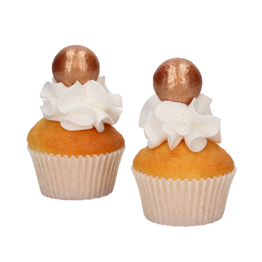 Bolas De Chocolate Funcakes - Bronce / Oro 2 Bolas De Chocolate Funcakes - Bronce / Oro - Imagen 2