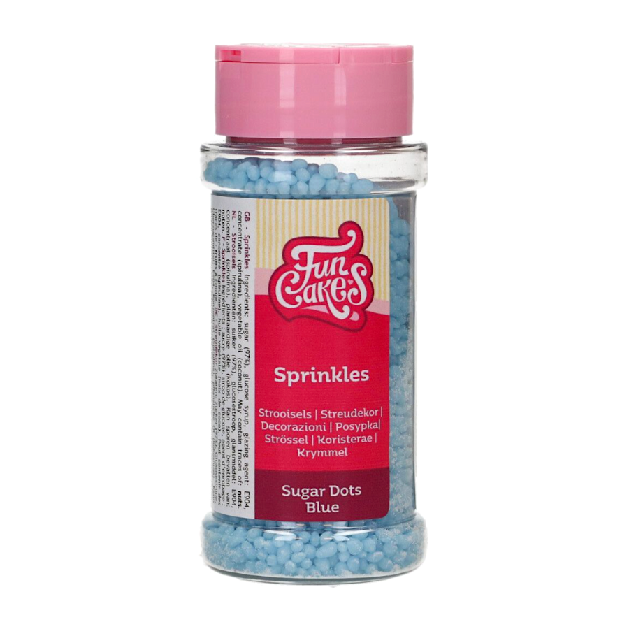 Sprinkles Funcakes "sugar Dots" - Azules (80 G) 2 Sprinkles Funcakes "sugar Dots" - Azules (80 G) - Imagen 2