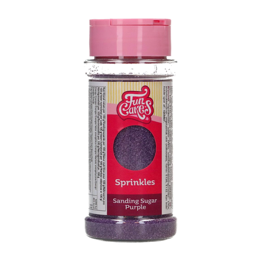 Azucar De Grano Fino "sanding Sugar" Funcakes - Purpura (80 G) 2 Azucar De Grano Fino "sanding Sugar" Funcakes - Purpura (80 G) - Imagen 2