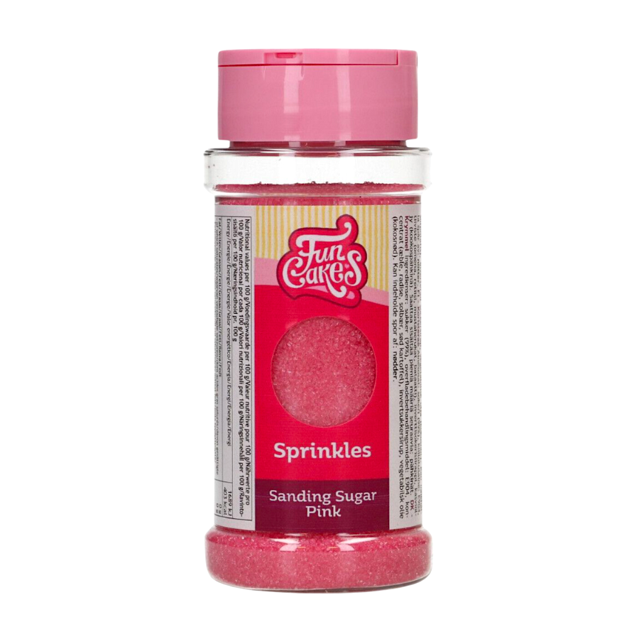 Azucar De Grano Fino "sanding Sugar" Funcakes - Rosa (80 G) 2 Azucar De Grano Fino "sanding Sugar" Funcakes - Rosa (80 G) - Imagen 2
