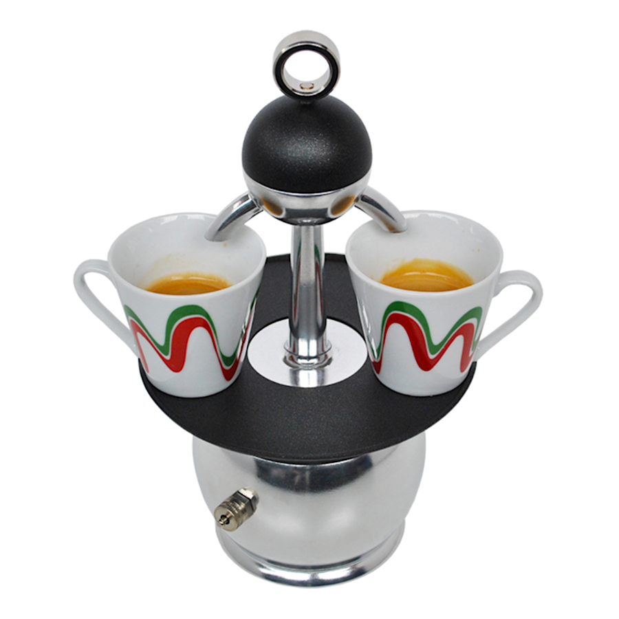 Cafetera "papalina" Top Moka - Naranja 2 Cafetera "papalina" Top Moka - Naranja - Imagen 2