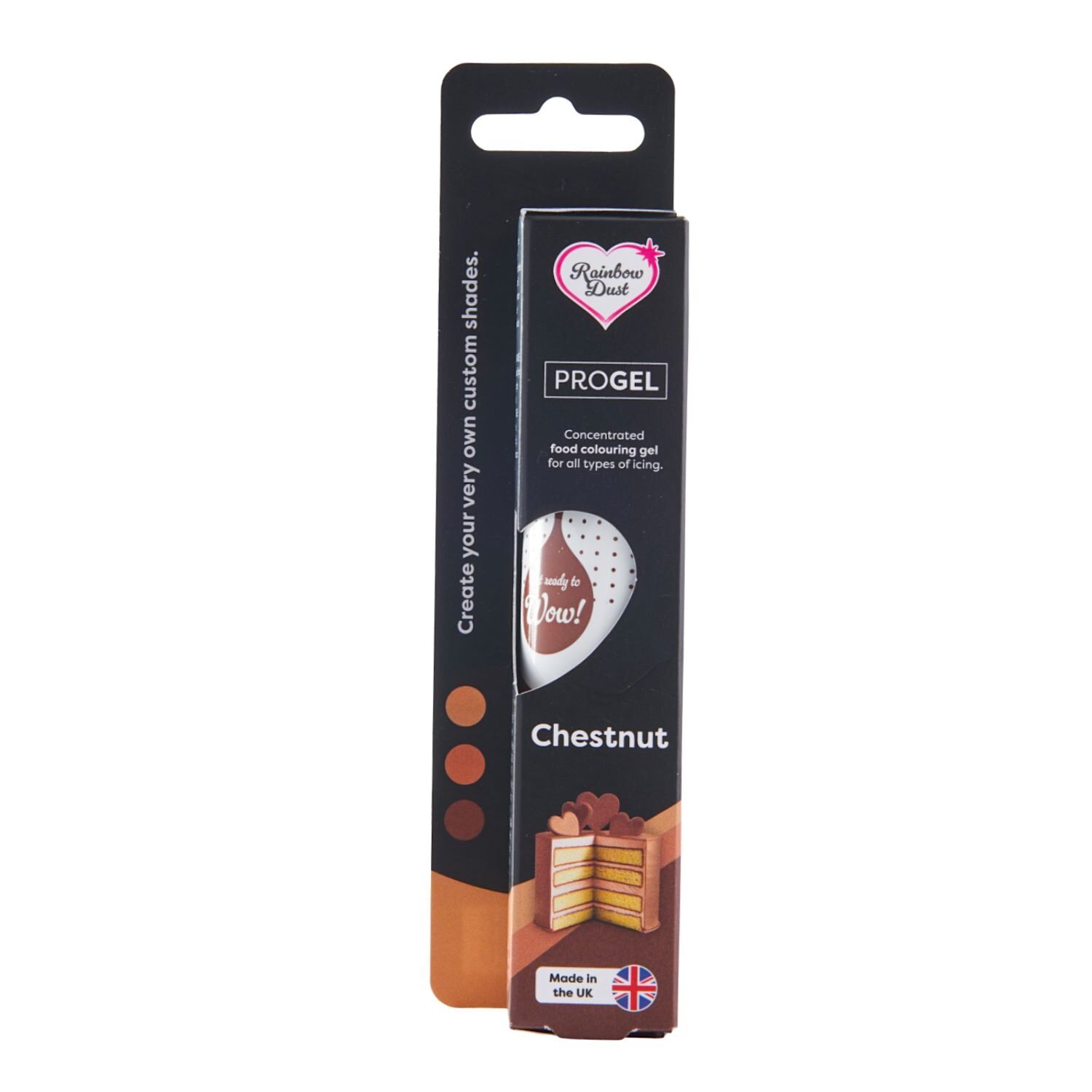 Corante Em Gel "progel" Rainbow Dust - Chestnut 25 G 2 Corante Em Gel "progel" Rainbow Dust - Chestnut 25 G - Imagen 2