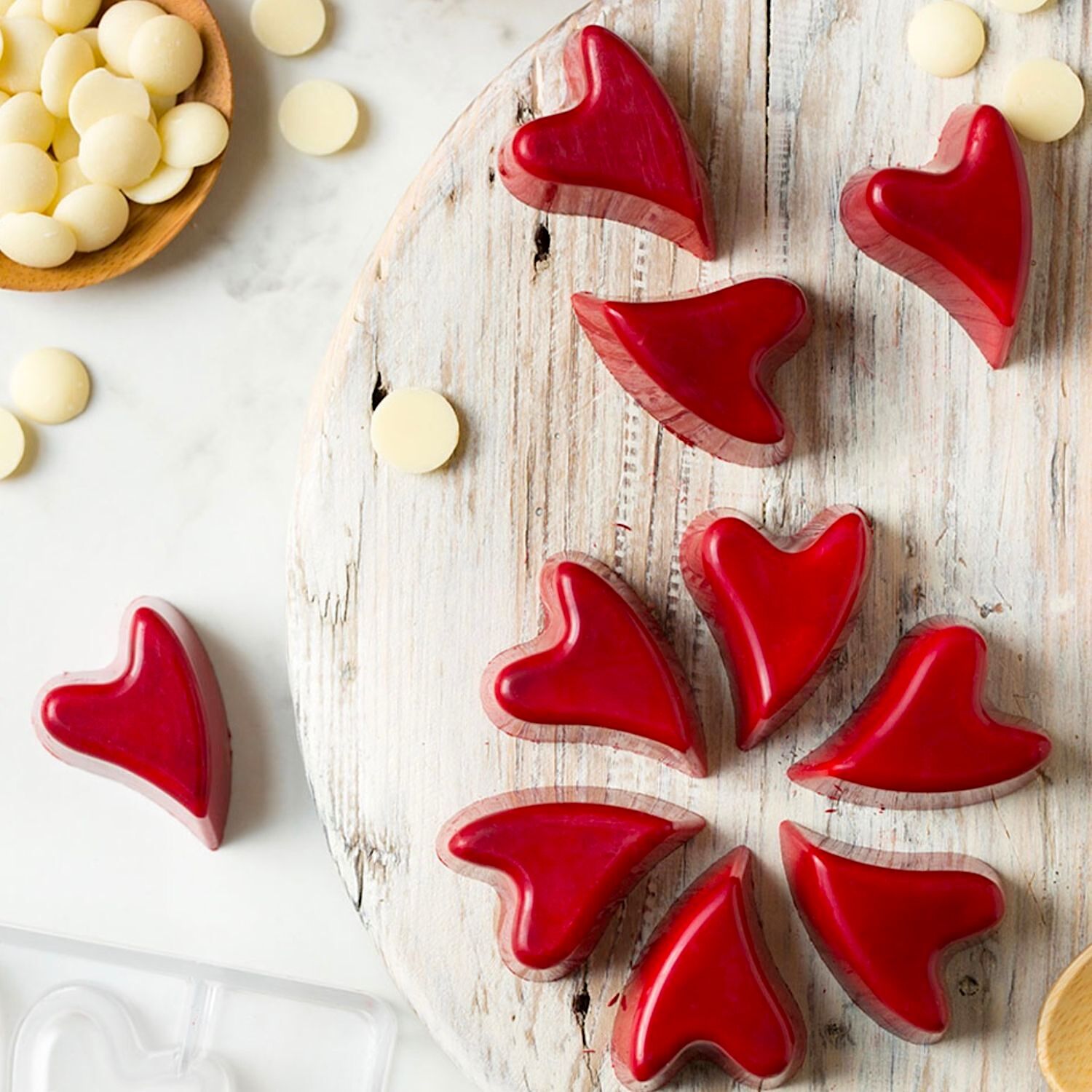 Molde Para Chocolate Corazones San Valentin - Decora 2 Molde Para Chocolate Corazones San Valentin - Decora - Imagen 2