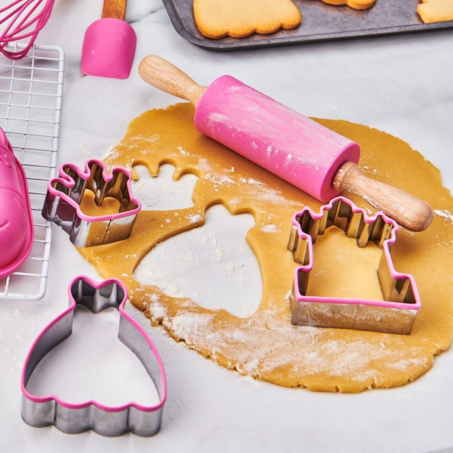 Set Cortadores Para Galletas Con Rodillo Wilton - Princesas 3 Set Cortadores Para Galletas Con Rodillo Wilton - Princesas - Imagen 3