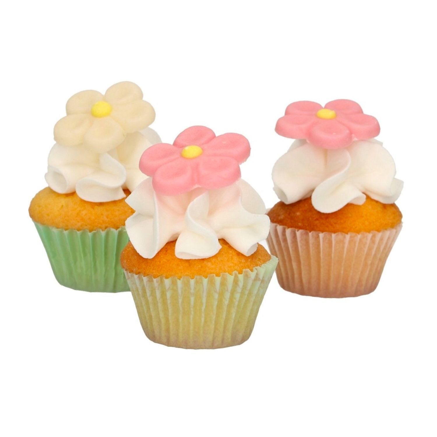 Decoraciones De Azucar Funcakes - Margaritas Blancas Y Rosas 3 Decoraciones De Azucar Funcakes - Margaritas Blancas Y Rosas - Imagen 3