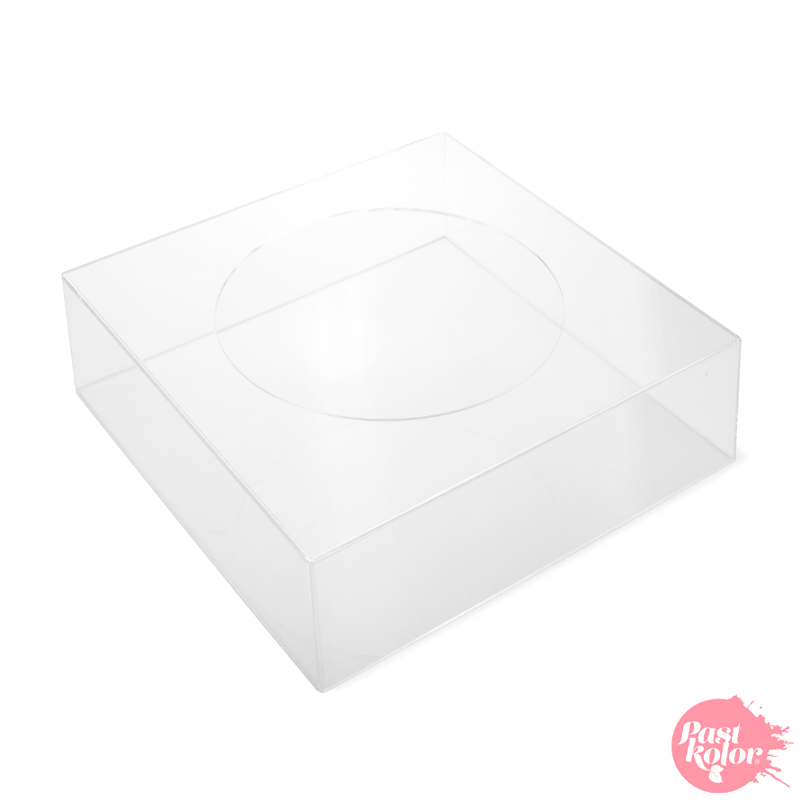 Soporte Cuadrado Transparente Para Tartas - 20 Cm / H 10 Cm 2 Soporte Cuadrado Transparente Para Tartas - 20 Cm / H 10 Cm - Imagen 2