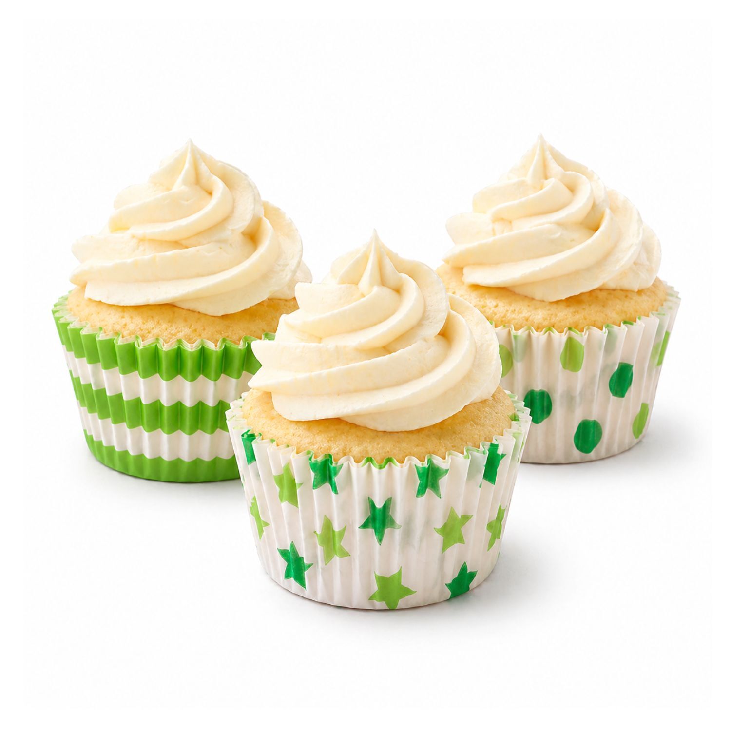 Capsulas Mini Cupcake Estampado Verde - 60 Unidades 3 Capsulas Mini Cupcake Estampado Verde - 60 Unidades - Imagen 3