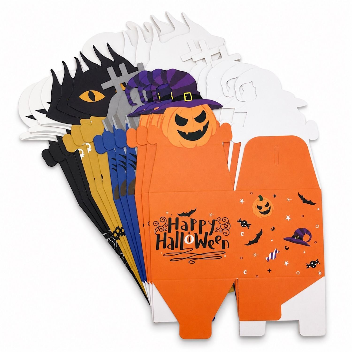Cajas Para Dulces Halloween Mopec - 12 Unidades / 4 DiseÑos 2 Cajas Para Dulces Halloween Mopec - 12 Unidades / 4 DiseÑos - Imagen 2