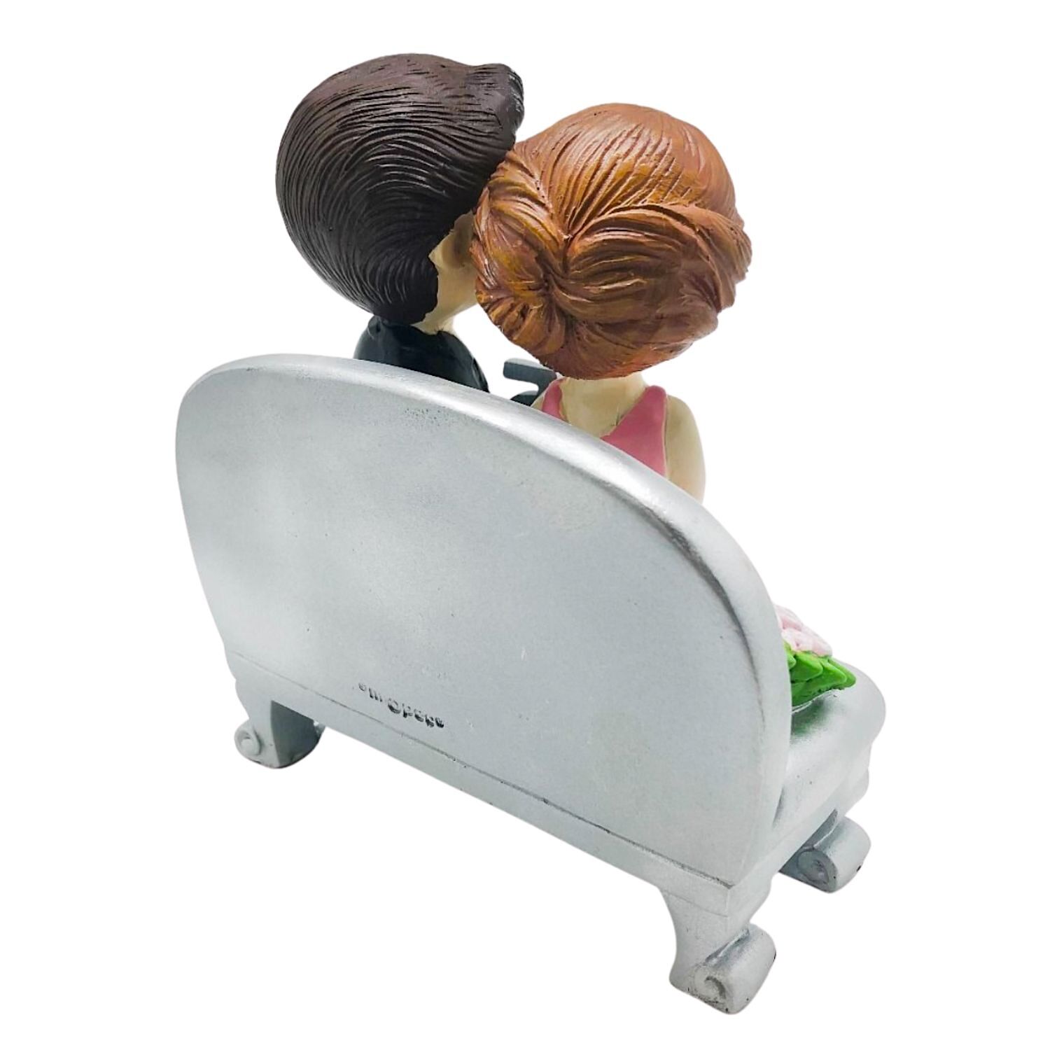 Figura Para Tarta Bodas De Plata Novios Sentados 25 Aniversario - Mopec 2 Figura Para Tarta Bodas De Plata Novios Sentados 25 Aniversario - Mopec - Imagen 2